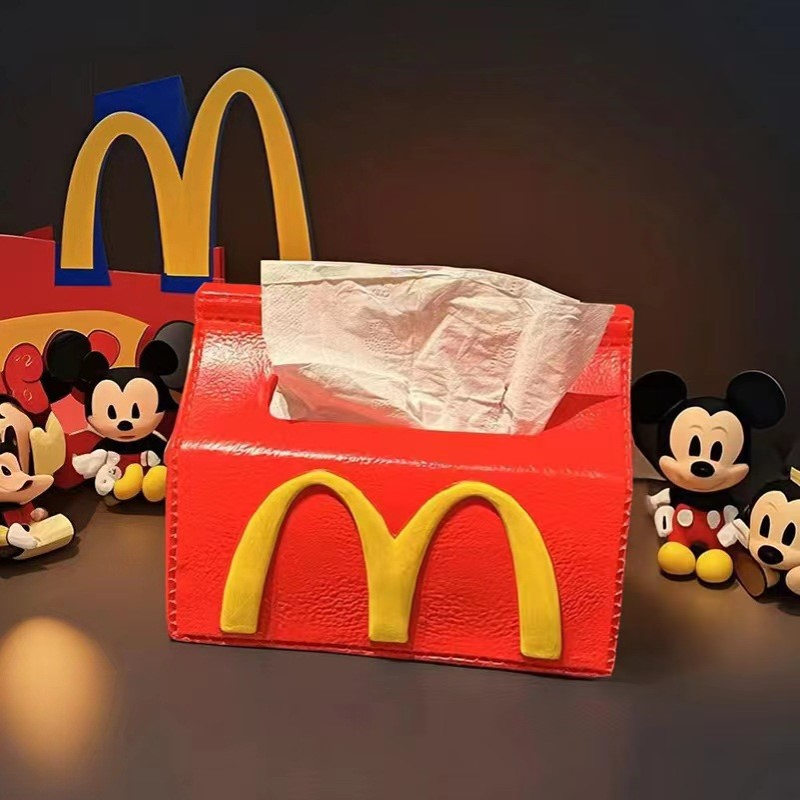 麦当劳纸巾盒摆件家居好物高级感小众客厅卧室房间改造抽纸盒装饰