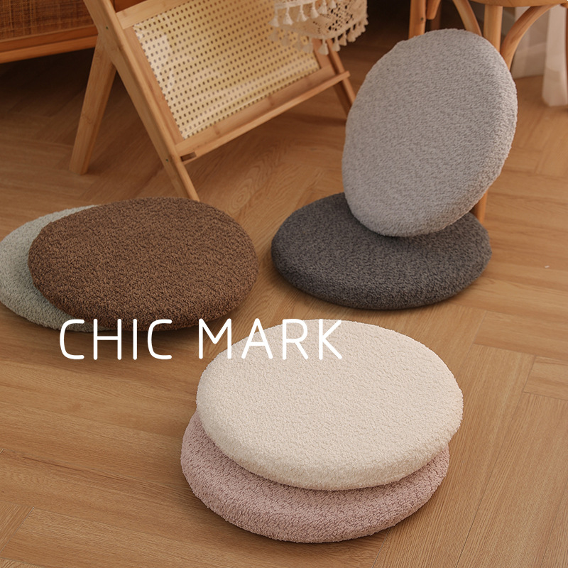 蔓臻 圆形坐垫餐椅吧台凳垫卡座飘窗记忆棉防滑垫子办公室四季