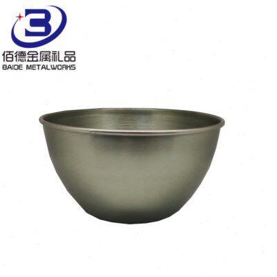 厂家直销铝杯铝制冰桶10L圆形冰桶 铝杯薯条桶电抛氧化铝合金冰桶
