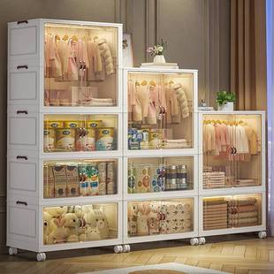 安折纳叠儿童衣服塑收箱家用料婴KM 宝宝衣柜免装 2014儿小衣橱简