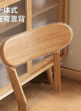实OZM木厅椅子餐家椅用餐桌椅商用简约靠背椅古意式专用复餐靠背
