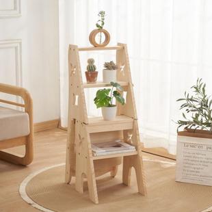 实木梯椅多家用AEC字梯子椅子折叠缩两用梯凳室内登伸高人梯楼梯