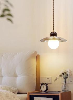 中古美式床田头FSS60467吊灯法式单头餐厅室吧台木玄关吊灯胡桃园