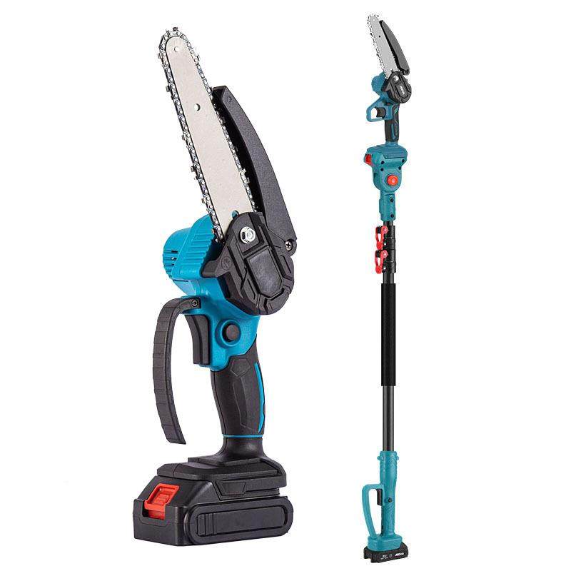 工高枝杆锂电锯园工具高枝剪高枝锯林加长杆套电LUM动具装