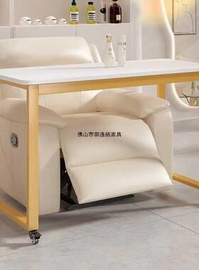 黑色移动美甲发桌2025新网红影院跨式单人沙美甲JYF台可折款叠升