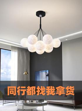 球灯男孩OGE梦幻儿童房个灯创意性月星球厅吊灯泡泡球网红卧室餐
