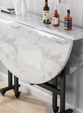 折叠PFS62534桌子用可叠移动桌餐小户型三折桌子客家厅圆折桌