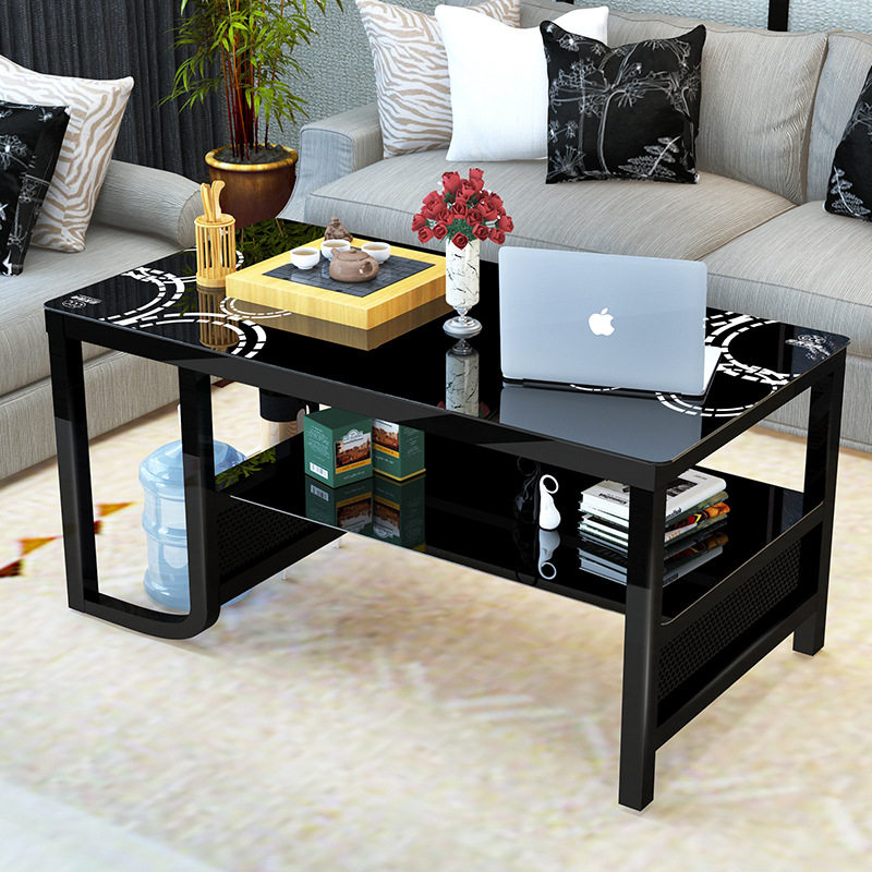 简约现代小户型钢化玻璃茶几
