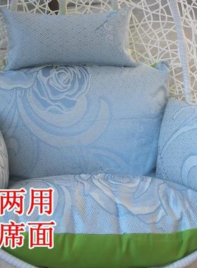 x鸟yt夏天用吊篮坐垫单人大号可拆洗巢秋千垫子椅吊BNB靠垫篮藤摇