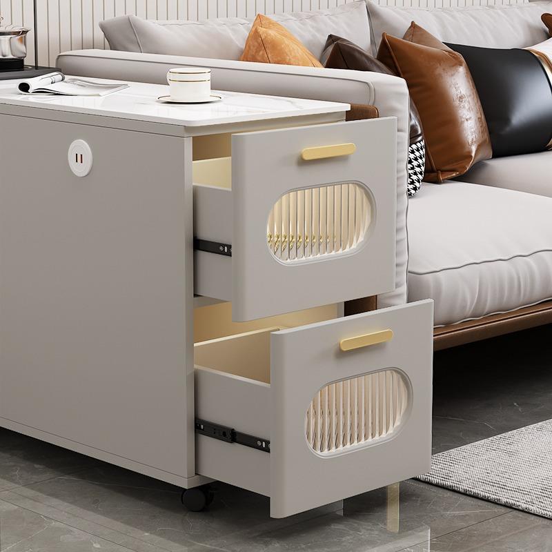 J^沙发边柜边F97MM58M柜客厅岩板边几茶桌茶现代动简约家用移小侧