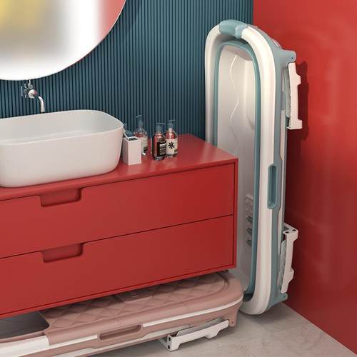 厂头家感温成人浴桶可洗折叠泡TVV源澡桶家用大号加厚澡桶浴缸洗