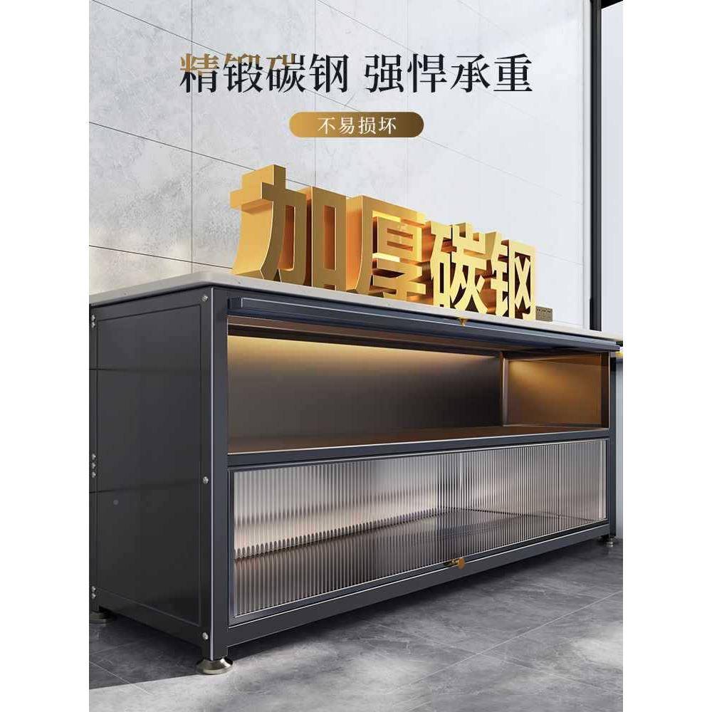 纳厨房置物架落地多层岩板收多功能微波炉烤箱切菜餐边ltao77TS柜