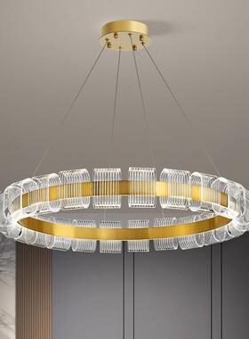 轻奢客厅吊灯设计师板间创室意样卧餐厅极简后UWE现代大气圆形灯