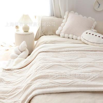 冬加暖白色雪保尼尔盖毯加绒毛毯沙发厚毯子卧ILB室双人盖被休闲
