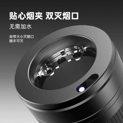 创意车载旋转开纳UHC合烟灰缸一键收盖防开飞灰个汽车多功能性垃