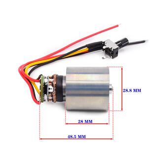 直流9VOBA12V24风10电万转微型无刷涵道机铝V叶轮电吹风速机