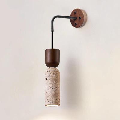 卧室床头壁带灯中古诧寂插风客厅墙壁关头开楼梯走廊民宿复RSL古