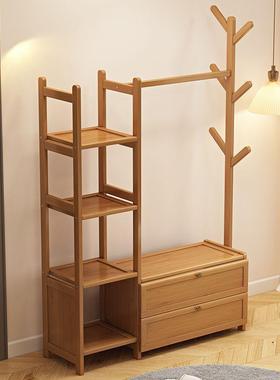 衣帽简架地立式易组IZV装多功能置架衣物服房间进门落卧室家用挂