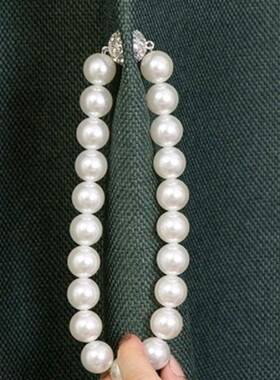 窗帘夹子A简风HOX格绑带珍珠铁窗帘磁扣绑绳子绑约带绑绳免打孔夹