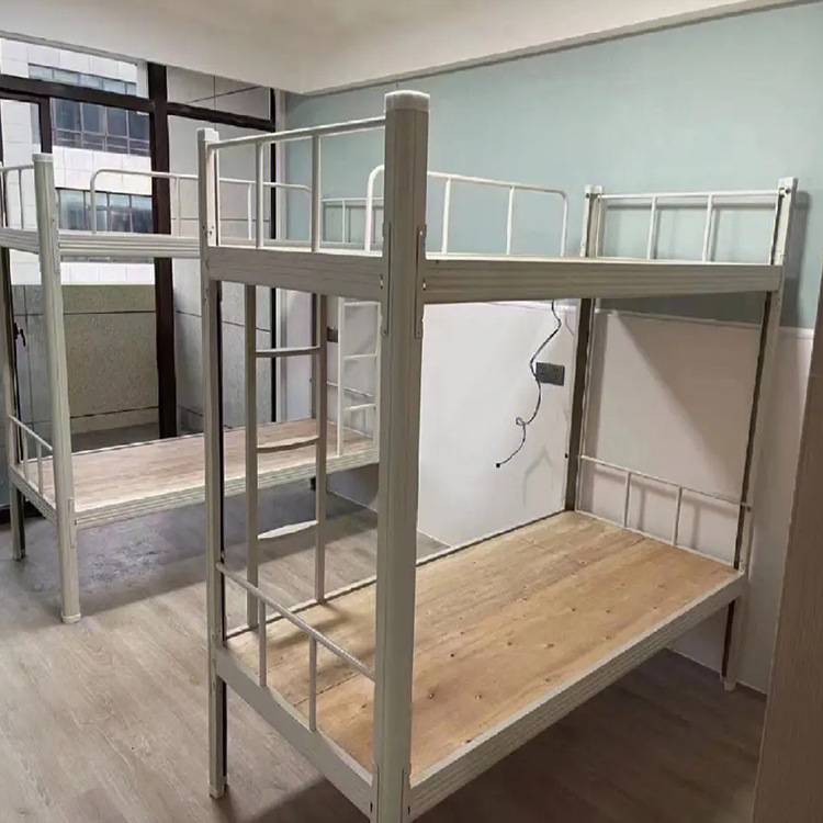 学生床高低双人工地成人不锈钢床上下铺上下床铁架床现代简约床