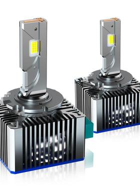 汽车l列ed大高灯亮D系led大灯原装气安定器插KND头直接替换原厂氙