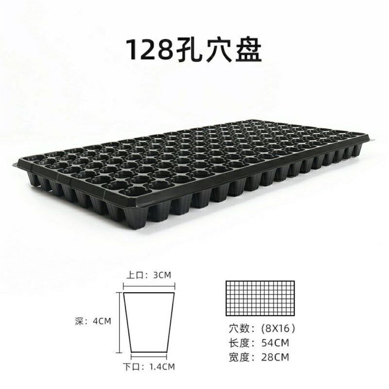 国标128孔育苗盘辣椒叶类蔬菜塑料育苗器苗木多肉育苗盆 整箱发货