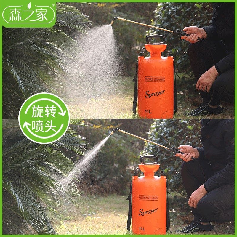 11L手动农用喷雾器肩负式气压喷壶喷水洗车大容量定制高压喷雾器