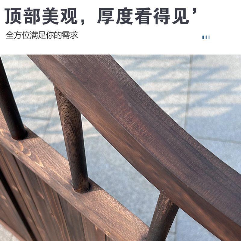 防腐木门定制庭院小院栅栏门简易拱门花架带门自装篱笆门小门实木
