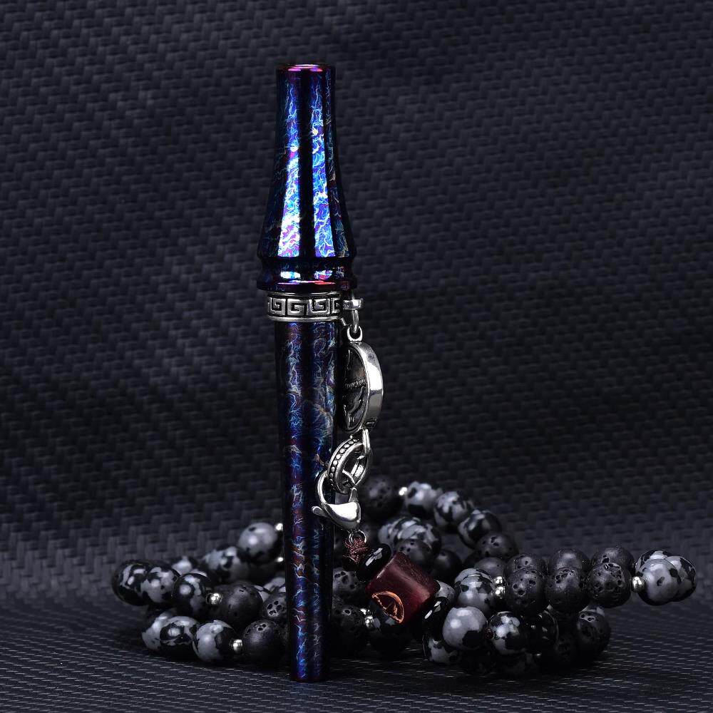 原装阿拉伯水烟配件钛合金烟嘴端私人石木链Hookah Mouthpieces
