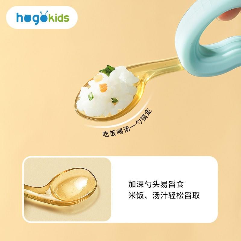 禾果婴儿学吃饭训练叉勺一岁宝宝自主进食勺子辅食勺儿童餐具套装