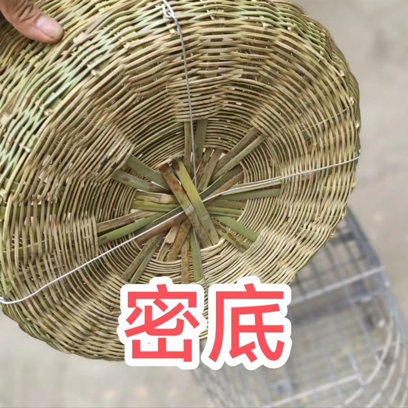 养殖鸡笼平头鸡笼42厘米粗养殖七彩鸡笼子竹编婚庆鸡笼子送礼鸡笼