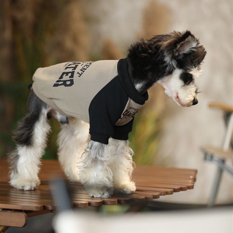 小狗衣服中小型犬泰迪博美雪纳瑞连帽春秋款卫衣宠物防掉毛狗衣服