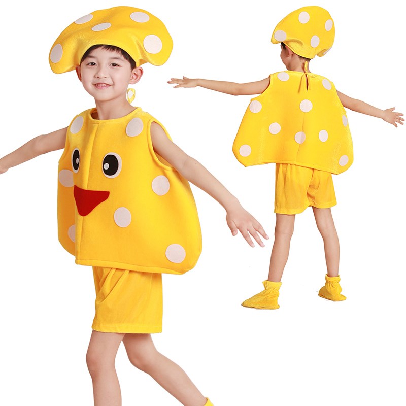 六一儿童蔬菜水果演出服猕猴桃服装幼儿园环保时装表演服亲子造型