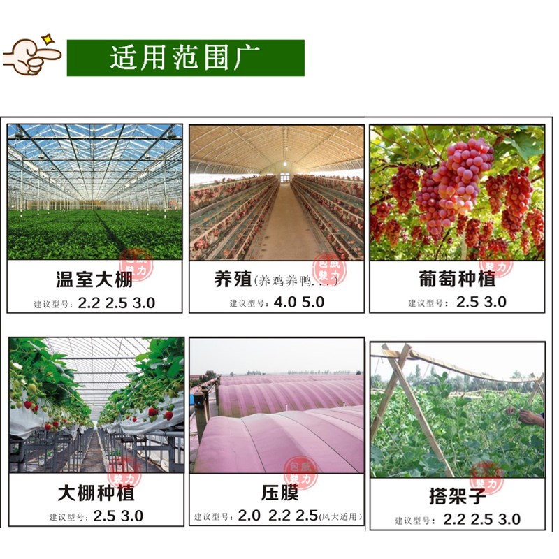 温室大棚专用压膜线绳防风绳带托膜线塑钢绳拖幕绳白色抗老化黑色