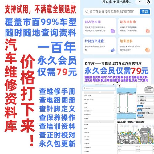 汽车维修电子手册与电路图查询平台 支援车架号码的维修资料库一