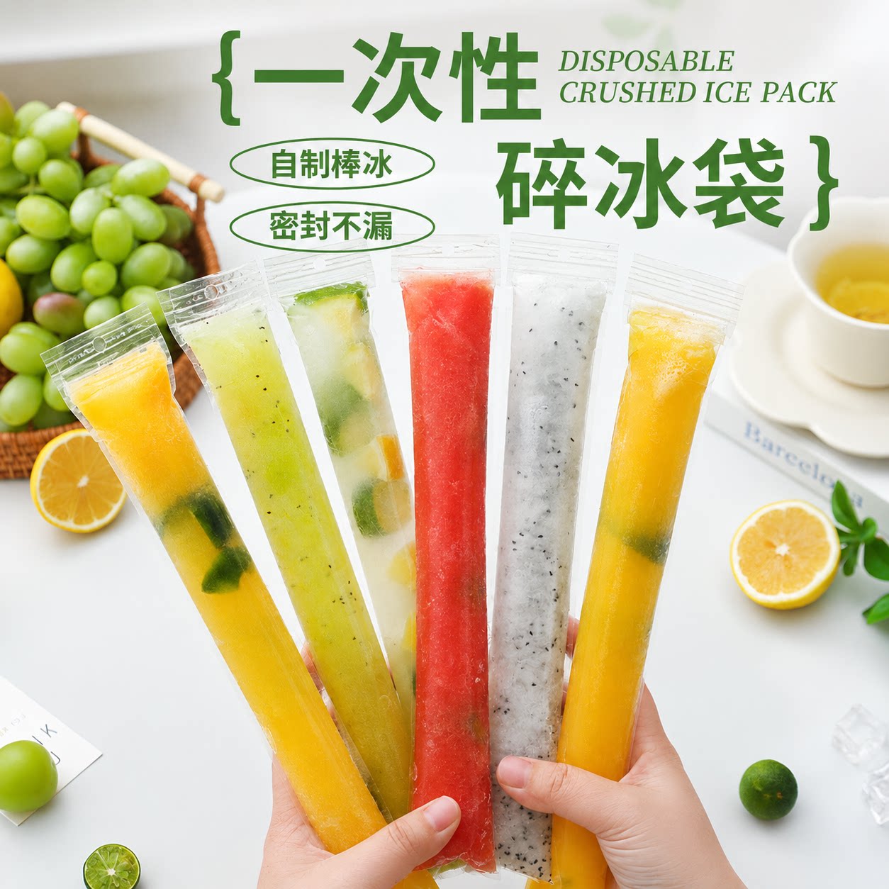 一次性棒棒冰袋自制碎碎冰模具家用食品级雪糕冰棍包装袋制冰袋