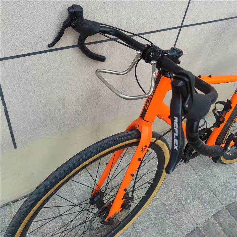 304不锈钢自行车前货架 瓜车公路车专用 黑色轻便货架