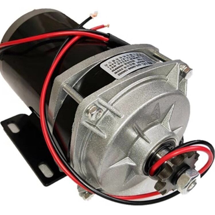 电动三轮车电机中置链条有刷电机24V48V350W500W750W电机改装机械