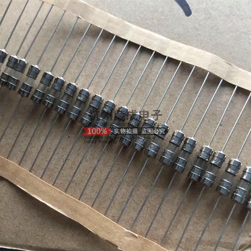 F快断编带玻璃双帽保险丝F1A 2A 3.15A 5A 6.3A 8A/250V 3.6*10MM