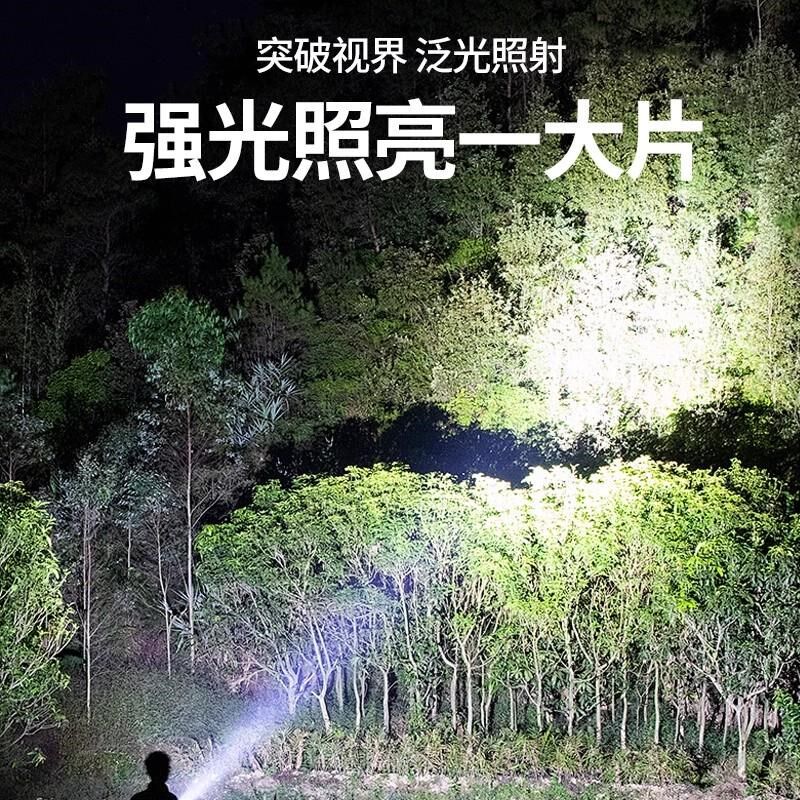 12v分体头灯外接电瓶激光炮强光超长续航充电超亮锂电户外led矿灯