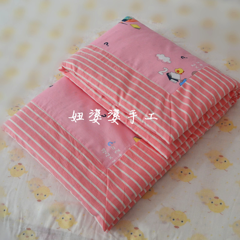 新款手工棉花抱被初生婴儿包被新生儿被子宝宝盖被外出春秋冬反季