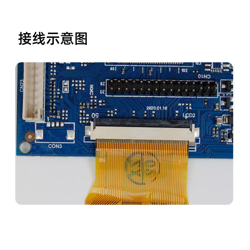 通用4.3寸-10.1寸液晶屏DIY改显示器HDMI VGA转TTL屏幕驱动板12V