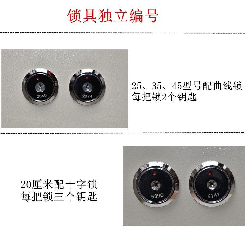 双人双锁老人小型保险箱家用办公银行医院防盗保险柜多层保管箱