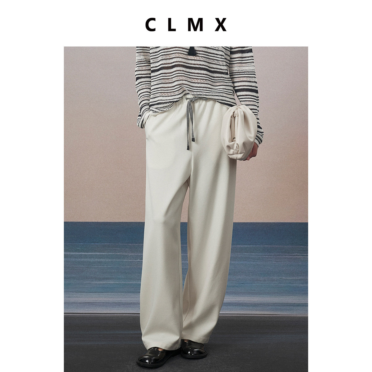 CLMX定纺高支羊毛+铜氨纤维混纺纱线 百搭美式宽松休闲镰刀香蕉