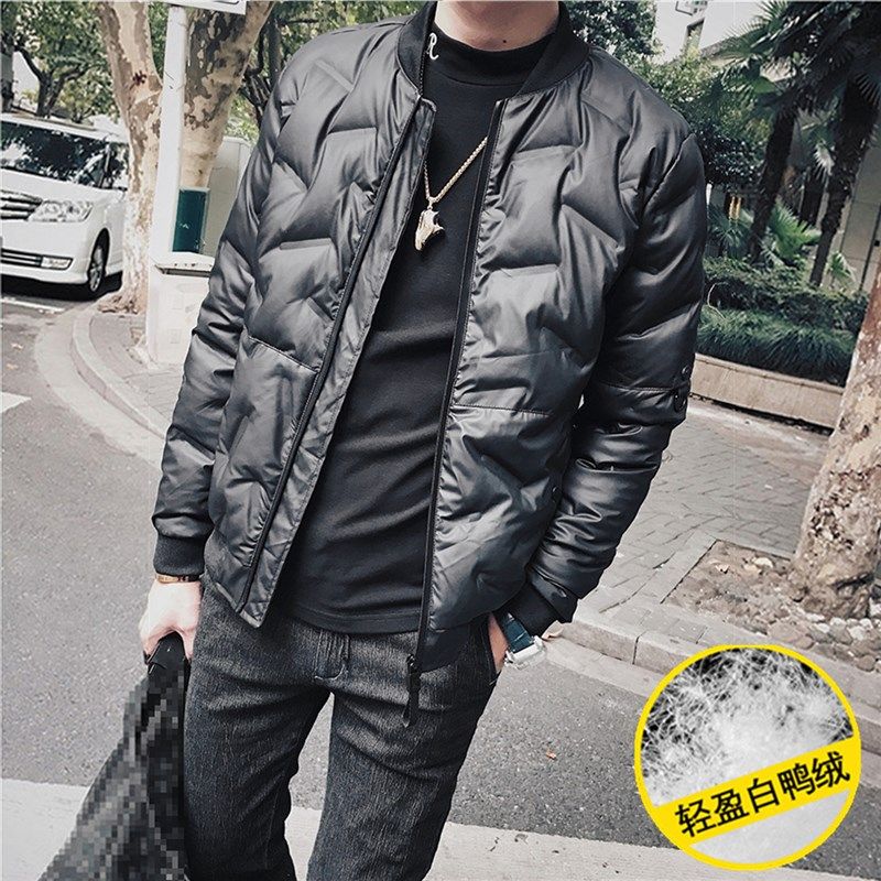 轻薄羽绒服男薄款立领潮流帅气短羽绒服