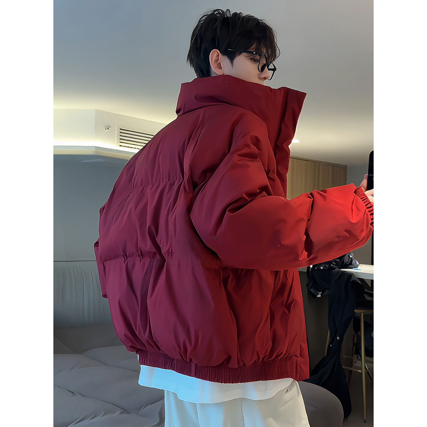 美式高街羽绒棉服男加厚棉衣外套