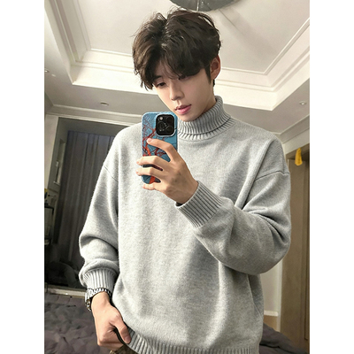 高领加厚保暖毛衣加绒打底针织衫