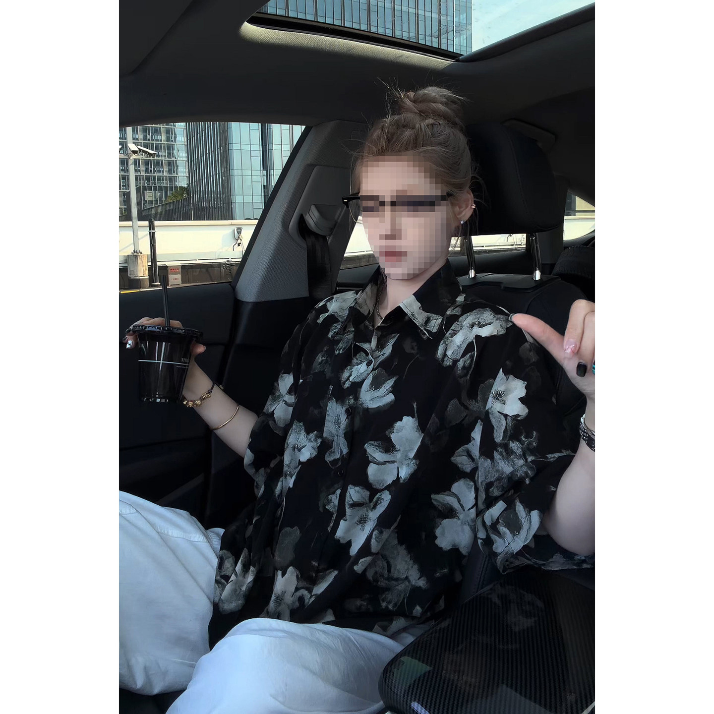 夏威夷海边短袖花衬衫高级感痞帅图片