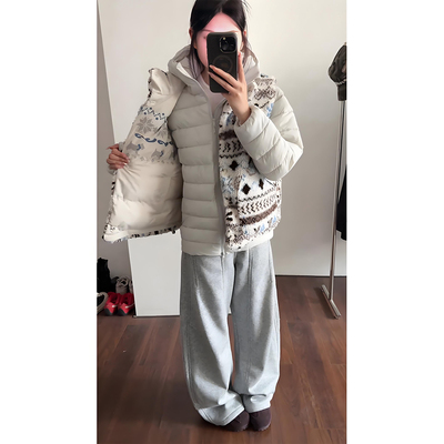 双面穿棉服男加厚保暖摇粒绒外套