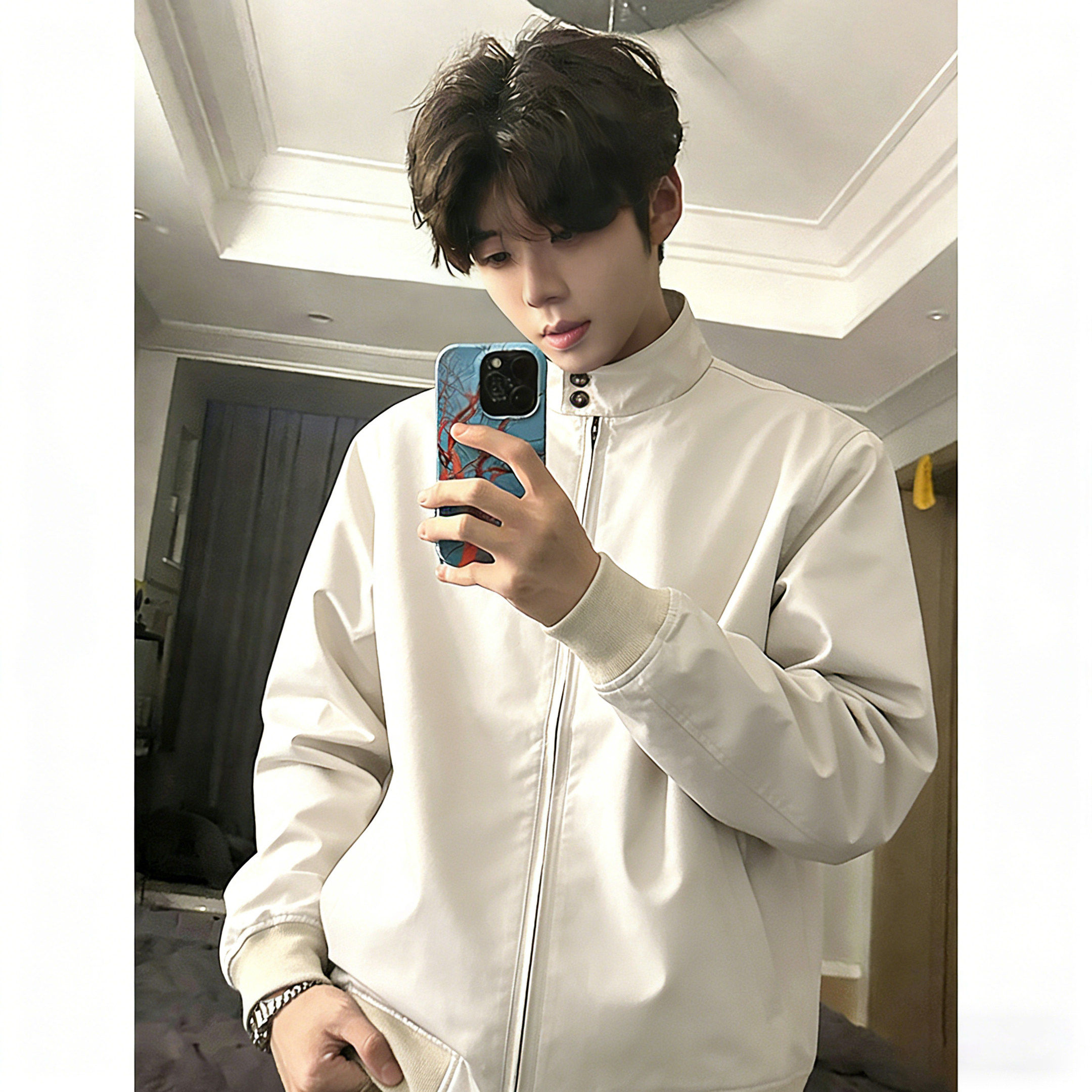 哈灵顿立领飞行夹克男春季穿搭cleanfit外套高级感痞帅防风冲锋衣